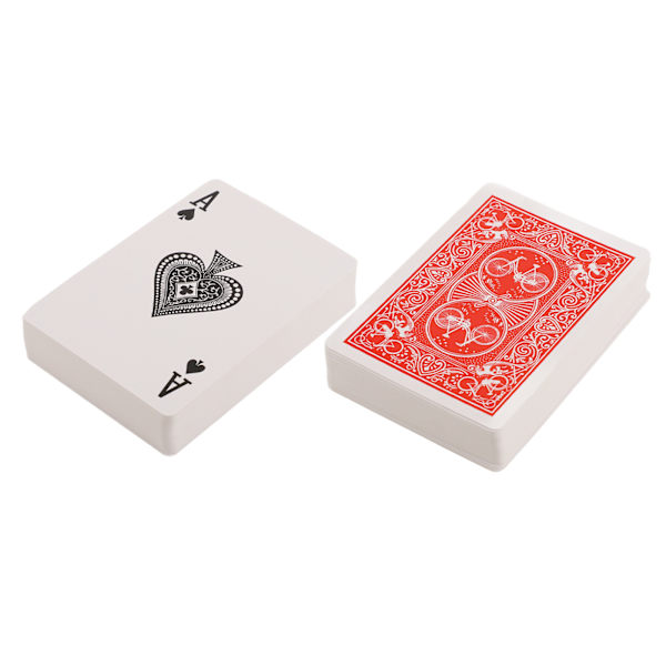 8 set Pokerkort Hård kartong Bekväm känsla Röd Pokerkortspel Spelkort Festspel rekvisita
