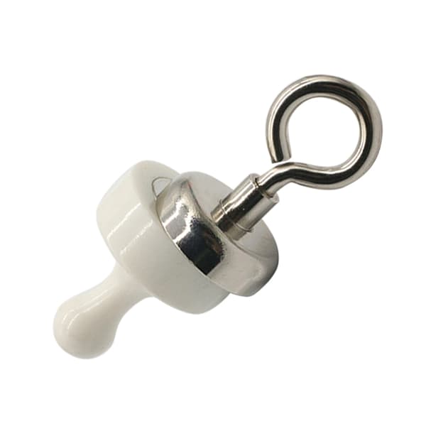 Magnetiska tryckknappar, kylskåpsmagneter, multifunktionella för utomhus, tält, camping, kök, vita