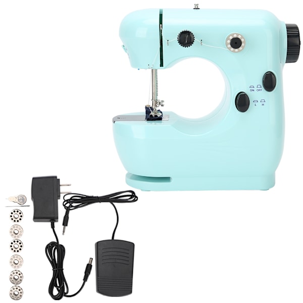 Bärbar bords symaskin lagning multifunktionell hem DIY broderi verktyg 100‑240VUS plugg