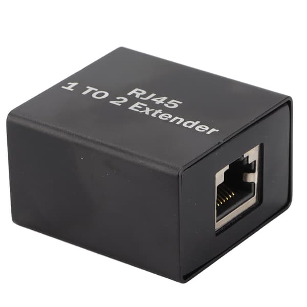 Ethernet Splitter RJ45 Nettverkskontakt Adapter Ethernet Socket Extender Splitter En til To Splitter