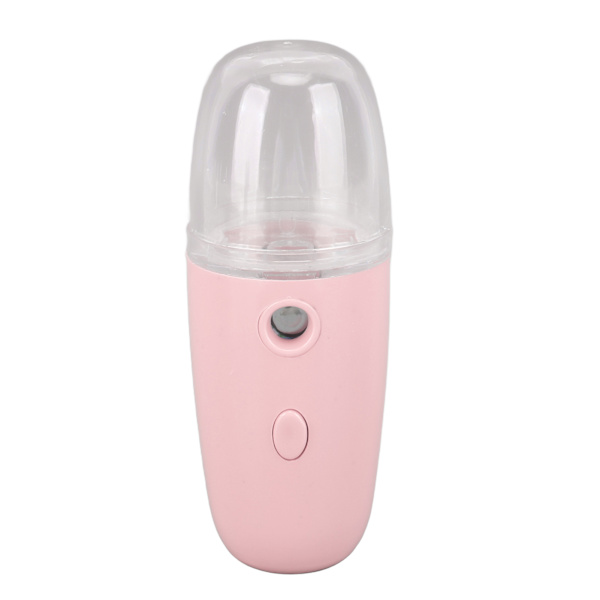 30ML Ansiktsfuktande Mist Sprayer 150mAh Bärbar Ansiktsfuktare för Vandring Rosa
