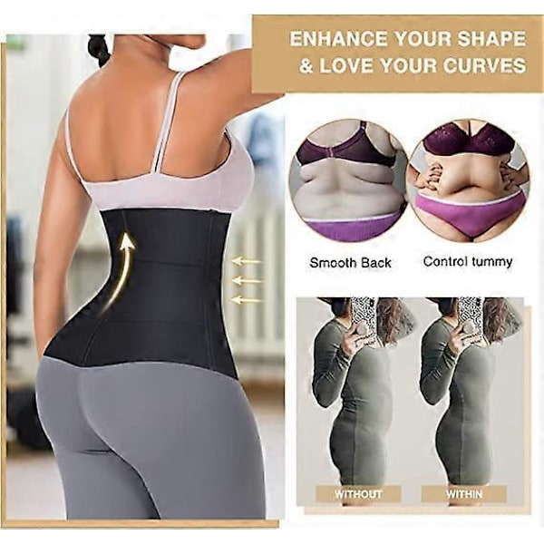 Taljetræner til kvinder, sømløs underbuste, taljekorsetter, justerbar træningsgirdle, timeglasformende body shaper