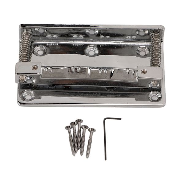 Metal Mandolin Bridge 8 Strings Sadel Bridge Plate Ersättning tillbehör för musikinstrument