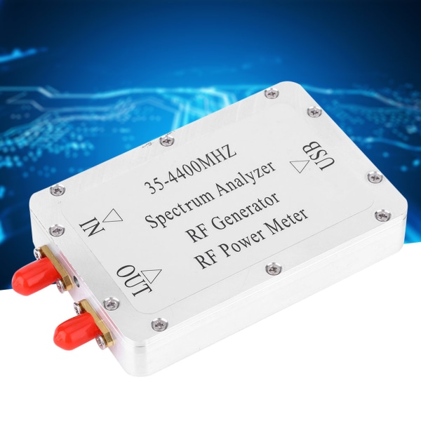 35-4400MHz Spectrum Analyzer Aluminiumslegering Shell Sweep Signal Source Power Meter