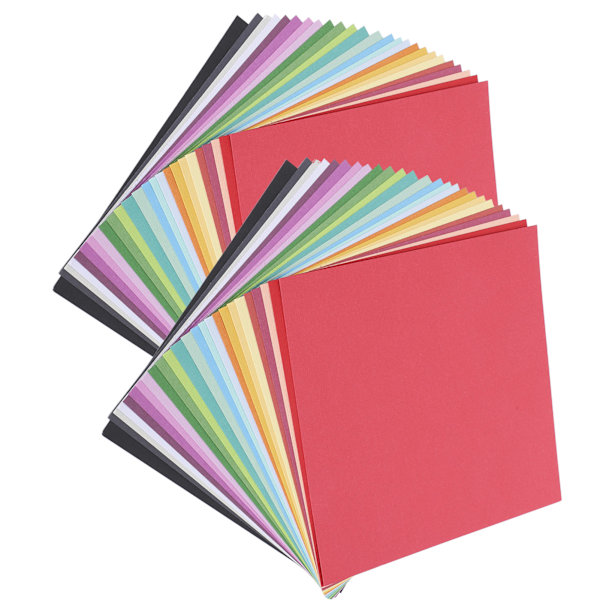 2 sarjaa koristepaperia 25 väriä Albumin tausta taitto DIY-askartelu tarvikkeet 15 x 15cm
