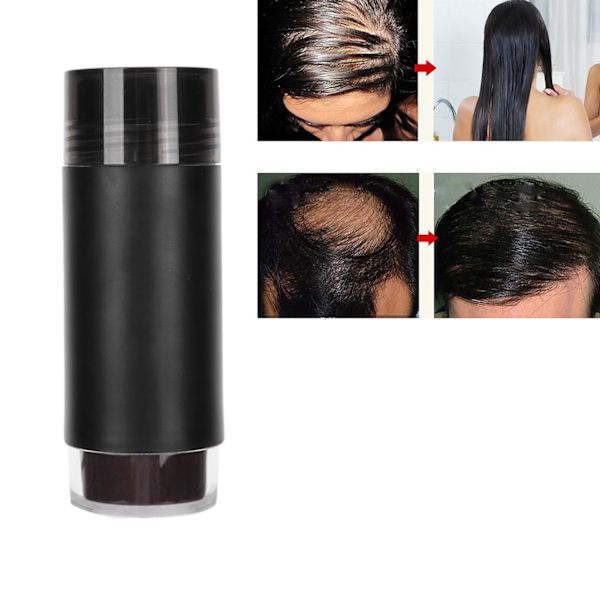 MINNOW Hårbyggnadsfibrer Förlängning Förtjockning Fiberpulver Täcker Glesa Hårfiber Spray BRUN FONCÉ