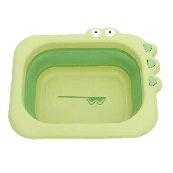 Rengör Skölj Baby Bather Fällbar Multifunktion Bärbar Tvätt Spädbarn Liggande Bather för Pojke Flicka Grön