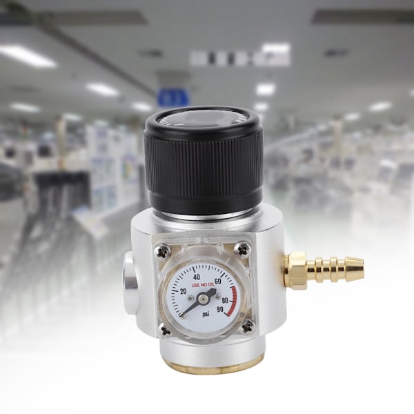 CO2 Mini Gassregulator T21 * 4 Soda Trykkmåler Wire CO2 Lader Kit 0-90 PSI (for Europeisk)