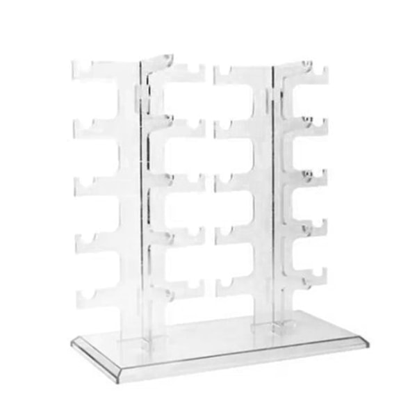 Glasses Frame Stand Multipurpose 10 Pairs 5 Tier Eyeglasses Display Stand for Home Glasses Store Supplier Display Case