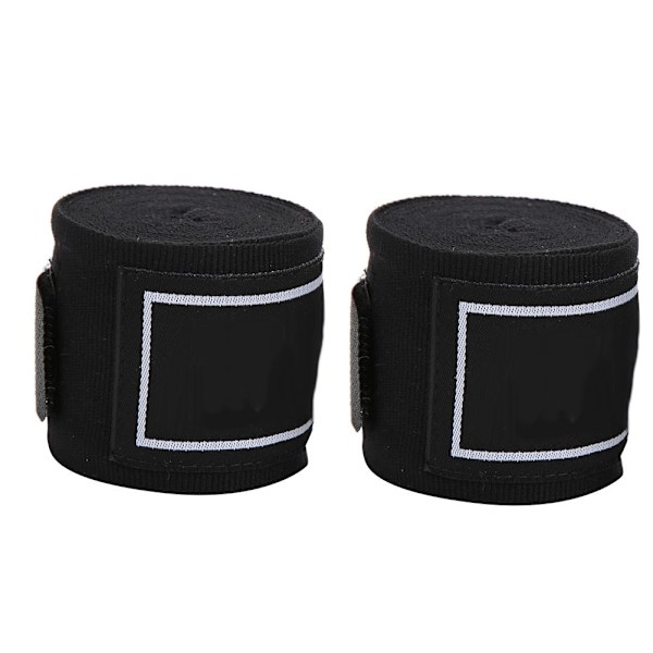 1 par BN elastisk boksefikseringsbælte Sanda Muay Thai håndbind Wrist Bandage Sport beskyttelsesudstyr sort