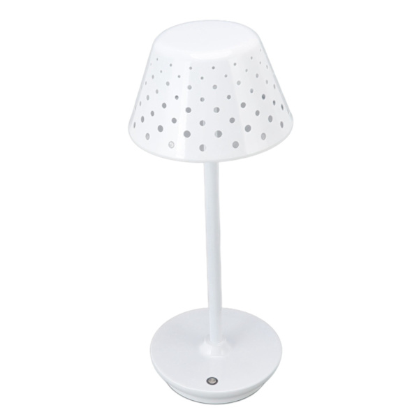 LED-skrivbordslampa retro enkel sladdlös design steglös dimning touch bordslampa för sovrum barer restauranger vit