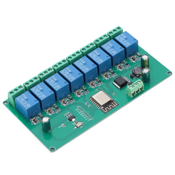 Relæmodul WIFI 8-kanals ESP8266 udviklingskort til trådløs styring DC 7-28V / 5V