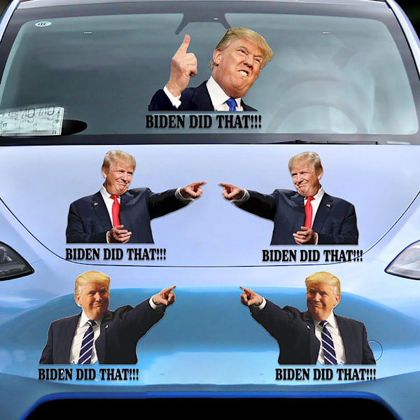 100 stk. Biden Did That klistermærker Joe Biden I Did That vandtætte klistermærker til bilrude, kop, hjelm, bærbar computer, bagage, væg