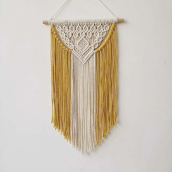 1 st Macramé Väggbonad, Heminredning Väggbonad Handvävd Väggtapet Inomhus Utomhus Vardagsrum Sovrumsinredning, 40CM*70CM