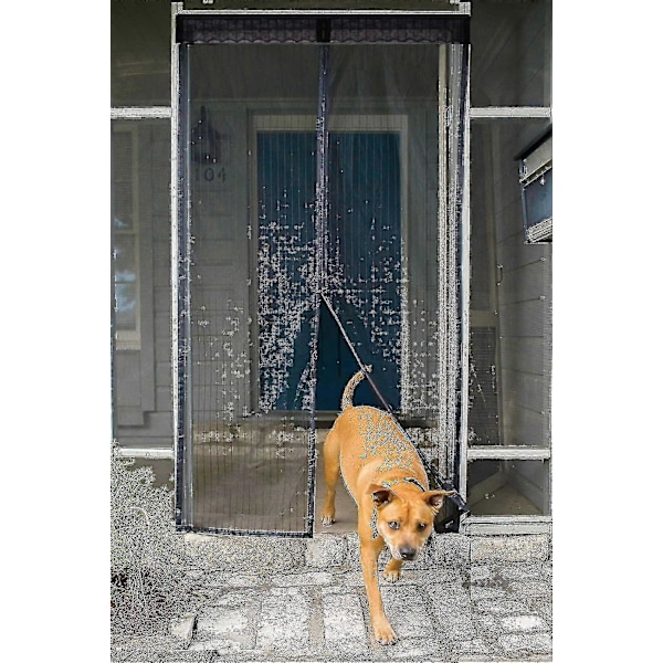 120x220 Cm Magnetisk Fluenedør - Automatisk Lukning - Insektbeskyttelse til Altandør og Stue