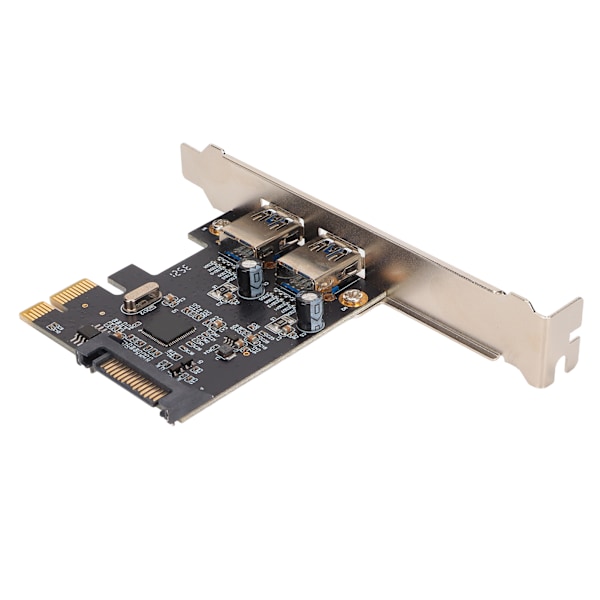 PCI-E USB 3.0 -laajennuskortti, 2 porttia, 5 Gbps:n siirtonopeus, USB-hot swap, USB 3.0 -laajennuskortti Win XP:lle ja Vistalle