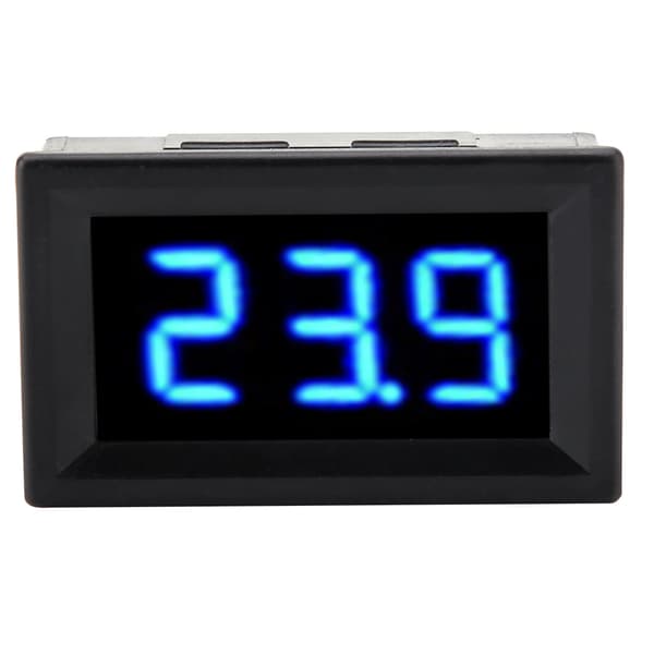 Digitalt Voltmeter 0,56 tommer To-leder DC 2,5-30V Digital LED-skjerm Spenningsmåler (Blå)