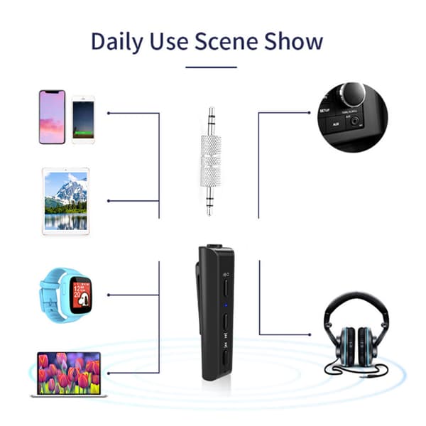 G29 Bluetooth 4.2 Trådløs Mottaker Bil Handsfree Samtaler Kit Audio Musikkadapter