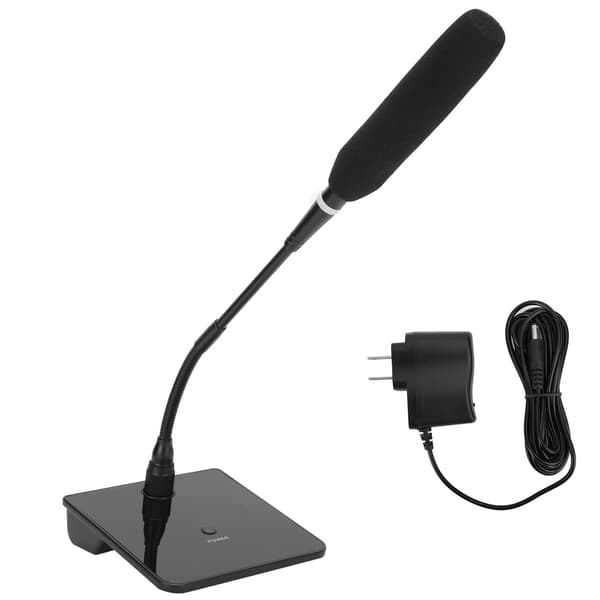 Dator USB Mikrofon Möte Spel Live Röst Svanhals Trådbunden MIC Svart US 100‑240V
