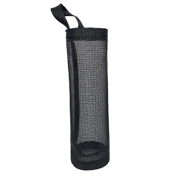 Mesh-pose for handleposer, hengende plastposeholder (Svart, 2 pakker)