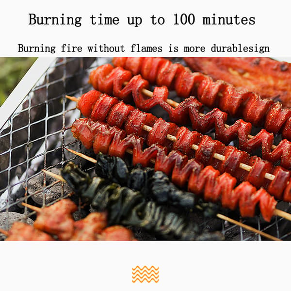 Engangsgrill Røykfri Piknik Kull Mini Engangsgrill