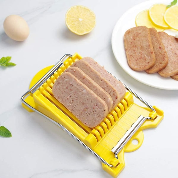 Rustfrit Stål Ostskærer BPA Fri Æg og Bananskærer Gul