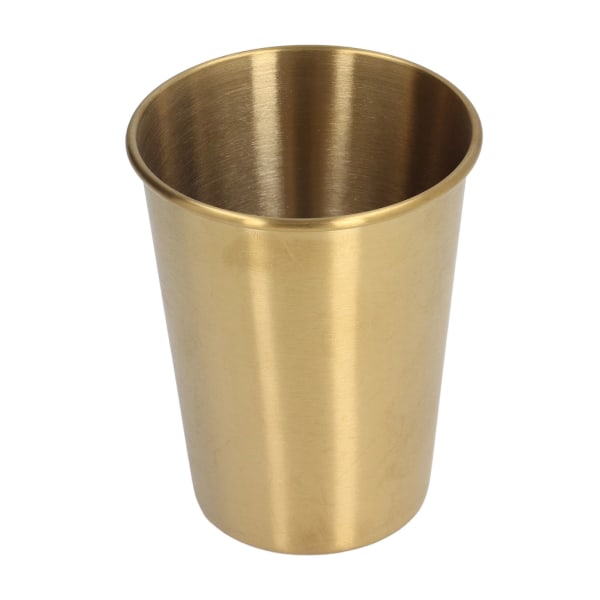 350 ML Bärbar enlagers mugg i rostfritt stål med lock Stapelbar Kaffeöl Mjölkkopp Guld