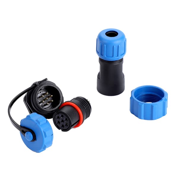 IP67 SP13 7-pin vanntett plastpluggkontakt (7-pin)