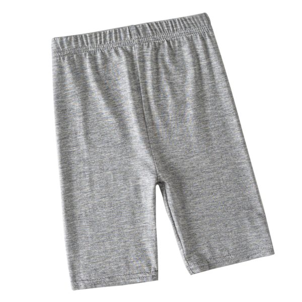 Baby Girl Tight Fit Shorts Undvik exponering Hög elasticitet Tunna småbarn cykelshorts för sommar Grå 110(100‑110cm / 39.4‑43.3in)