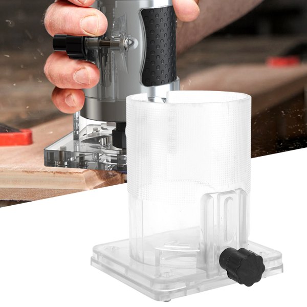 1 st Träbearbetningstrimmer Router Transparent plastbas Power tillbehör (standardversion) (standard version)