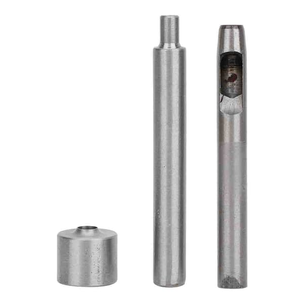 3 stk. mal for hulltang, rund hullstanse i rustfritt stål for klespenner 8 mm