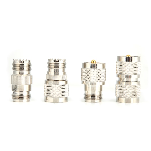 4 stk M til N RF messing 50 ohm koaksial konsentrisk adapter konvertersett