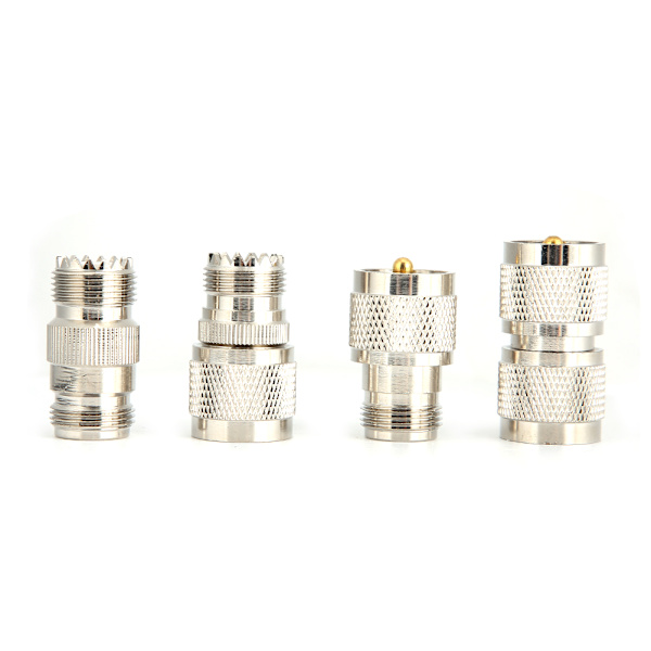 4st M till N RF mässing 50ohm koaxial koncentrisk adapter konverterare