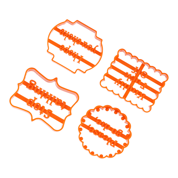 4 st Cookie Moulds Robust Hållbar Säker Lätt Bekväm DIY Kakskärare Set för Barn
