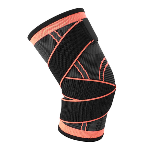 Sport Kompression Knäskydd Stickning Elastisk Stödbandage Halkskydd Skyddsutrustning Knäskydd M