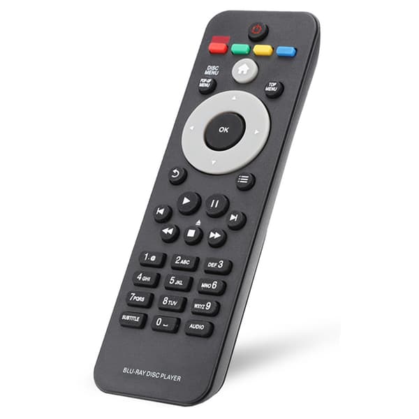 Fjernkontroll med store knapper for Philips RC 2820 Blu-ray-spiller
