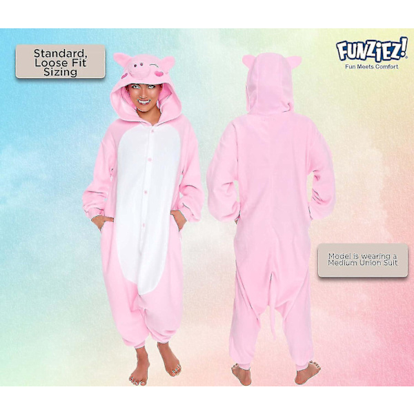 Pehmoeläin ja merieläin cosplay-asu - Funziez aikuisille, naisille ja miehille, iso sika