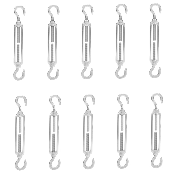 10 stk 304 sil rustfri krok og krok spennspenne wirestrammer Ståltaustrammer M6