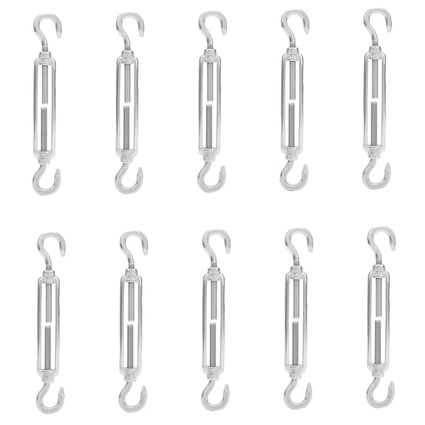10 stk. 304 Spændebeslag Rustfrit Stål Krog og Krog Wirestrammer Ståltovstrammer M6