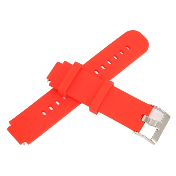 Silikonklokkebånd Rem Stropp Armbåndserstatning for Amazfit Smart Watch Verge 2 A1807Rød