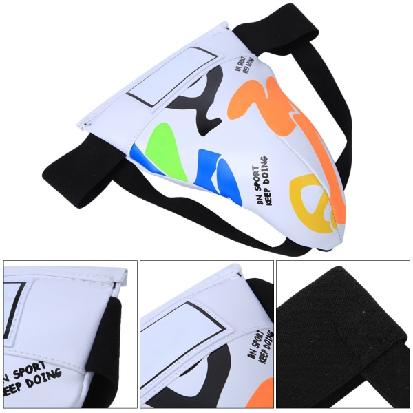 BN FIGHT Graffiti Barn Jockstrap Ljumskskydd Skyddsutrustning för boxning Sanda Taekwondo Trainingwhite
