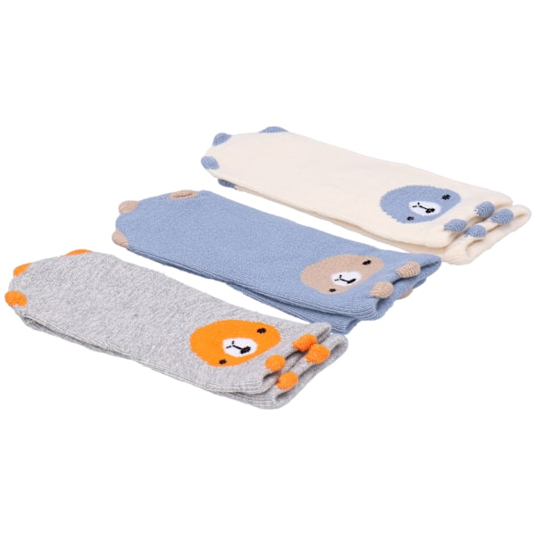 3 par barnstrumpor söta tecknade mjuka andningsbara strumpor för 1-3 år gamla babypojke flicka1#