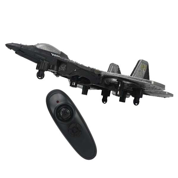 2,4 GHz Børns RC Glider Model LED Lys Stabil Flyvning Fjernbetjening Flyvemaskine Legetøj med Propeller Sølv 3 Batterier