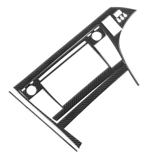 3 stk. karbonfiber GPS-skjermpanel Trim Limmontering Passer til Prius 2012–2015 RHD
