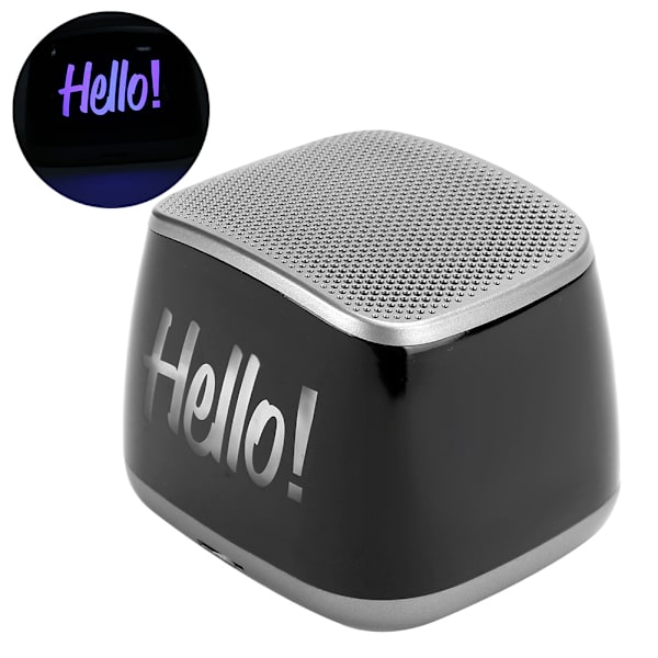 Bluetooth 5.0 -kaiutin, muovikotelo, harmaa, langaton handsfree-työpöydän kaiutinlaatikko, harmaa