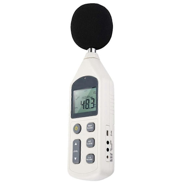 2025 Ny Lydniveau Måler, Mini Digital Lydniveau Decibel Måler Tester GM1356 30-130DBA LCD A/C Hurtig/Langsom
