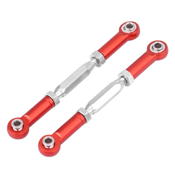 Aluminiumslegering affjedringsarm forbindelsesstænger til HIMOTO E10MTL E10MT E10BP 1/10 RC bil (rød)