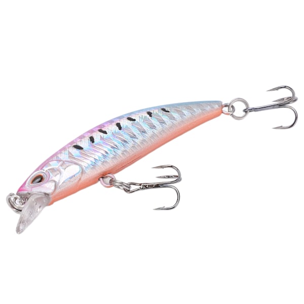 Fiskedrag 3D Levande Ögon 6,8 cm ABS Plast Hållbar Naturlig Robust Minnow Bete för Havsvatten Sötvatten Färg 9