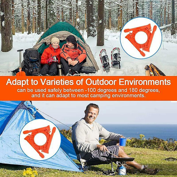 Skridsikker ABS Gastankholder Gasblus Stativ Foldbar Beholderholder Bærbar Multifunktionel Tripodholder til Camping Vandreture Picnic Madlavning