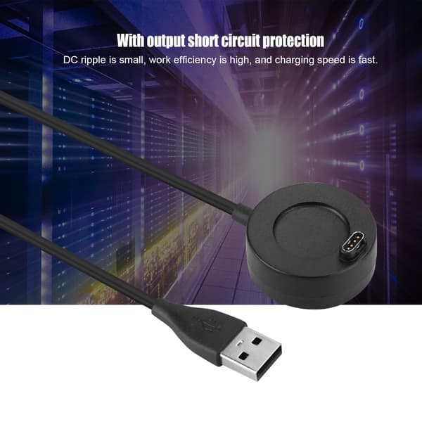 1M/3.3ft USB Hurtig Opladning Oplader Datakabel Ledning Til Garmin Fenix 5